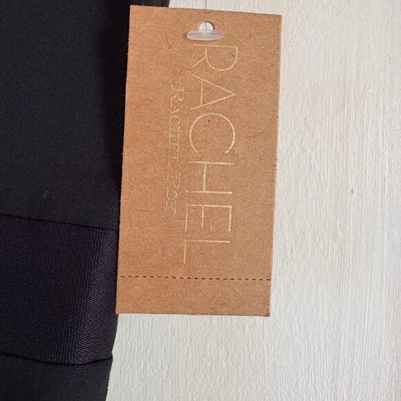 Rachel Rachel Roy Black Lattice Midi Dress NWT Women’s Size 4 Cocktail Evening - Picture 3 of 8